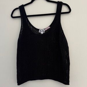 Future Collective Black Wide Knit Tank Top XL